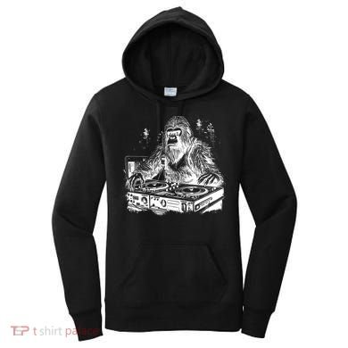 Realistic DJ Bigfoot Women's Hoodie