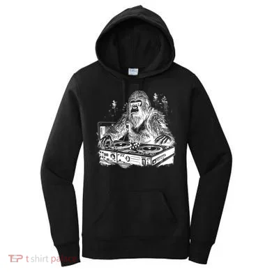 Realistic DJ Bigfoot Women's Hoodie