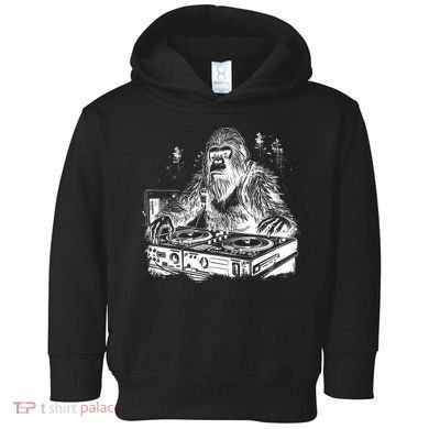 Realistic DJ Bigfoot Toddler Hoodie