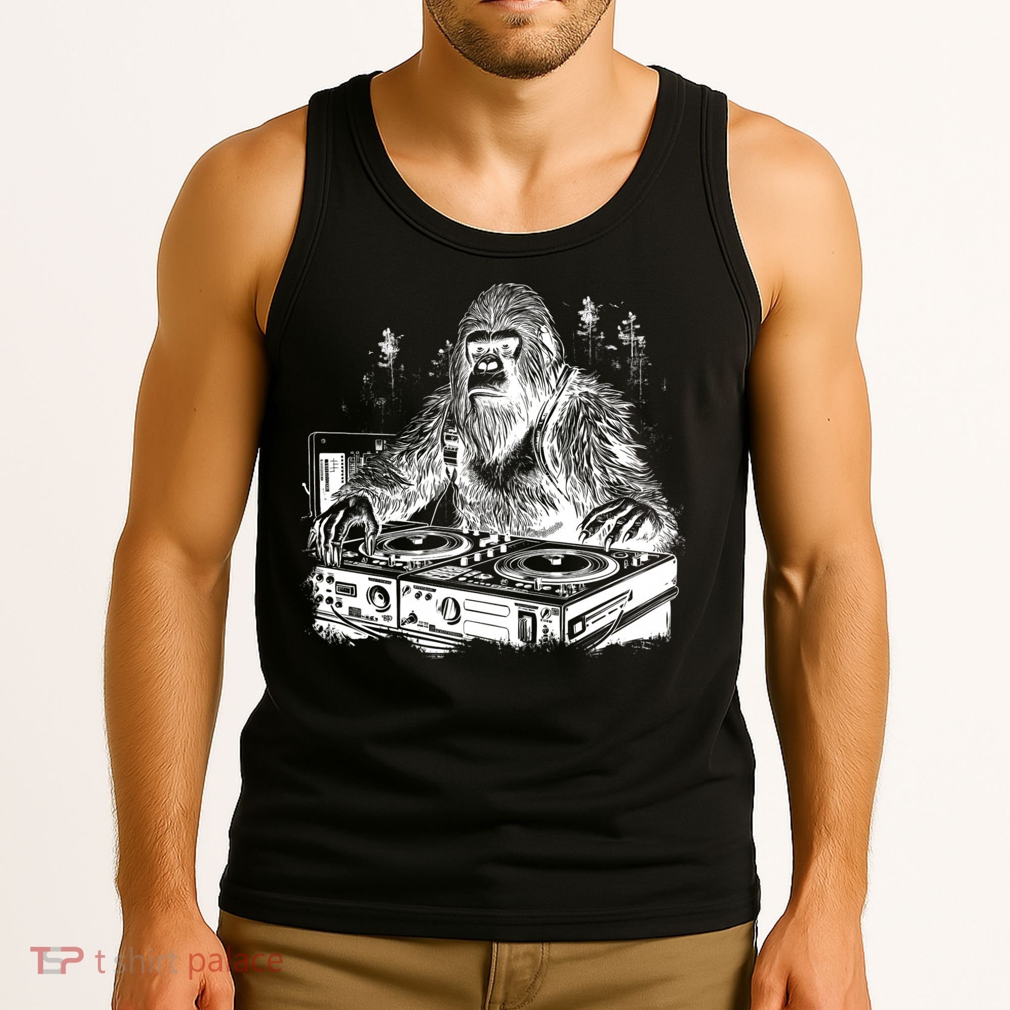 Realistic DJ Bigfoot Tank Top