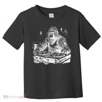 Realistic DJ Bigfoot Toddler T-Shirt