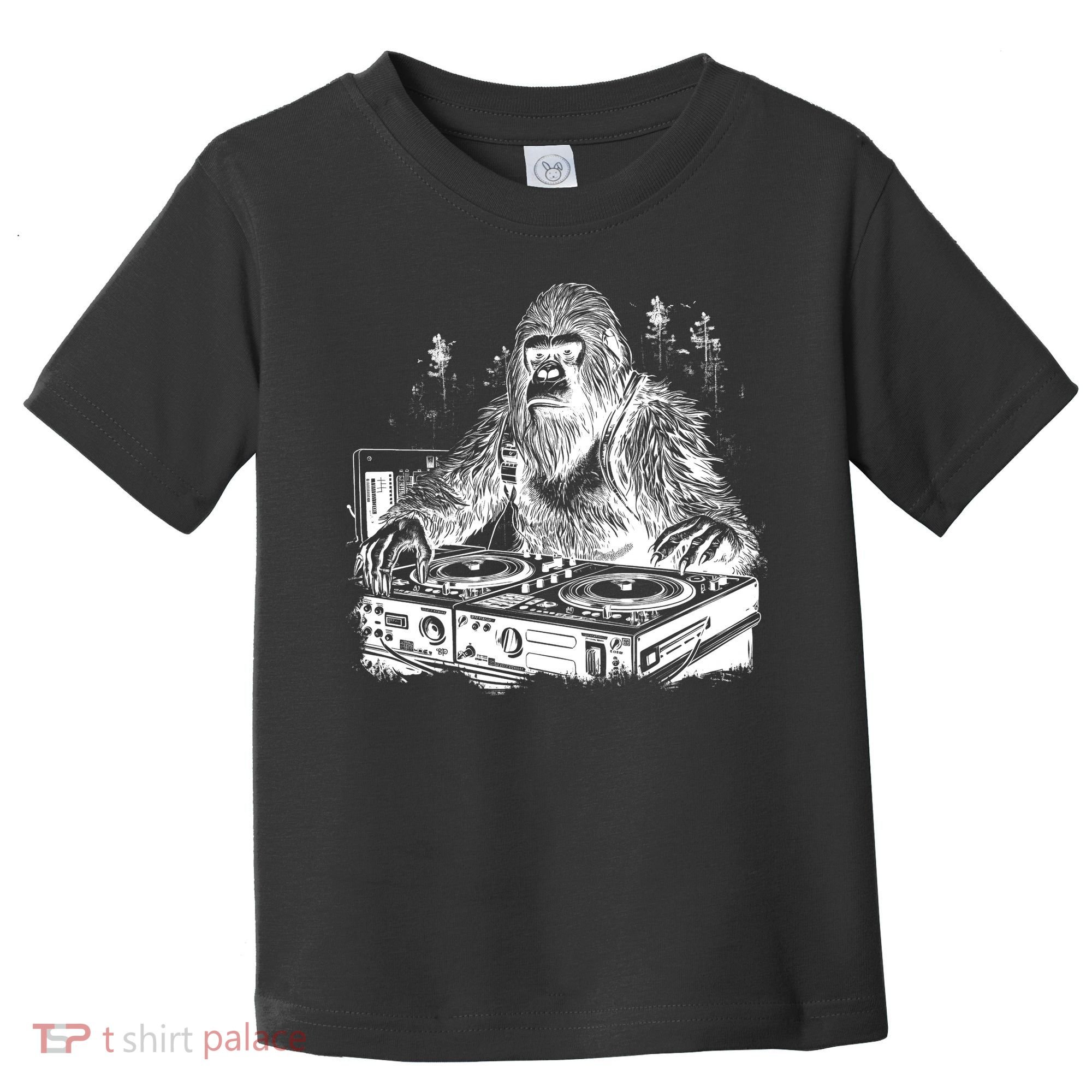 Realistic DJ Bigfoot Toddler T-Shirt