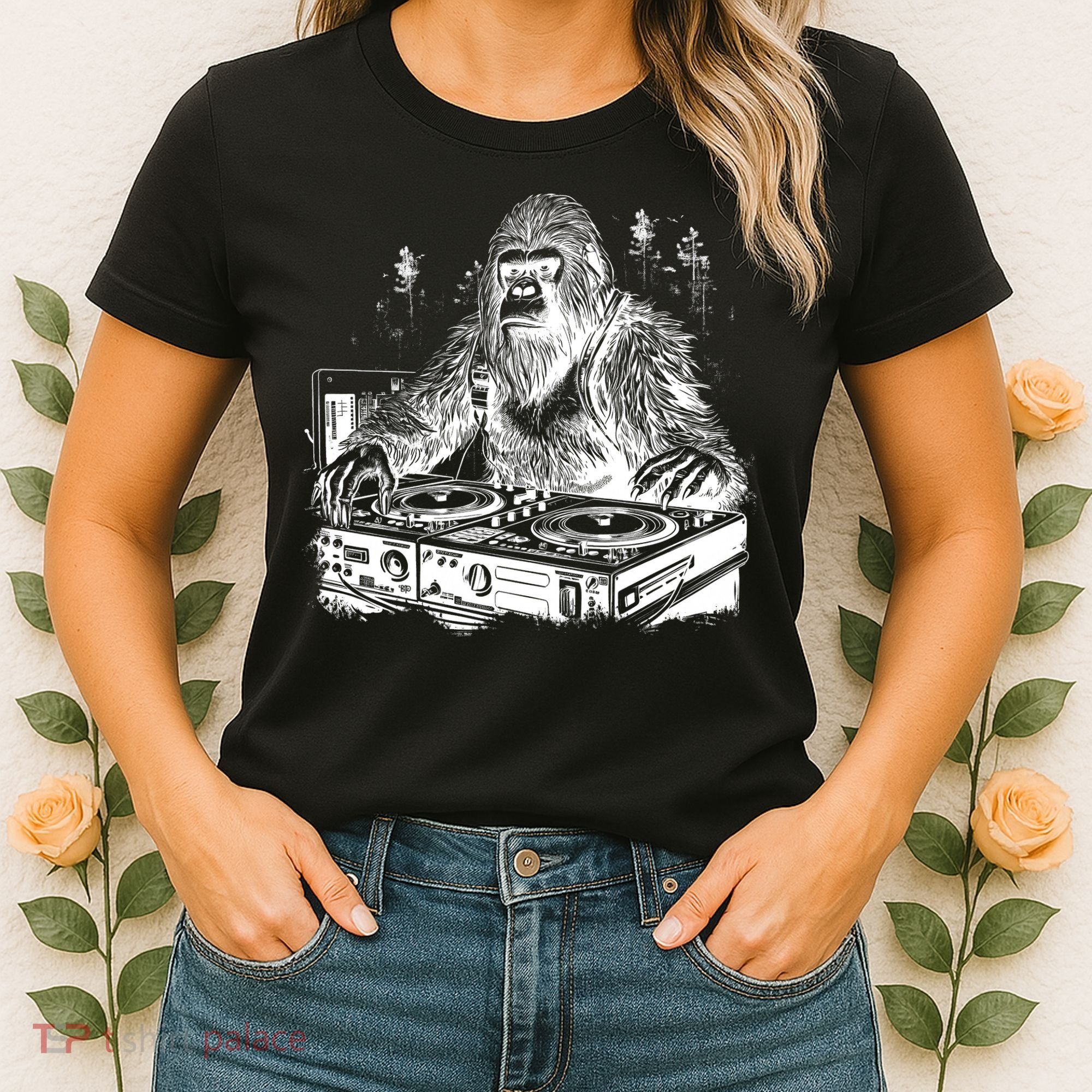 Realistic DJ Bigfoot Women's T-Shirt
