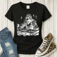 Realistic DJ Bigfoot Women's T-Shirt thumb 3