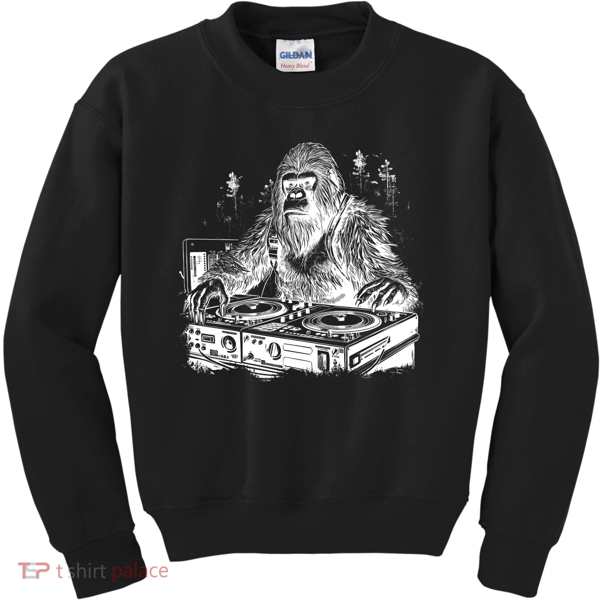 Realistic DJ Bigfoot Kids Sweatshirt