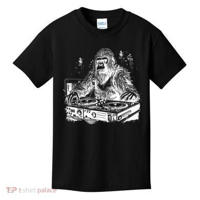 Realistic DJ Bigfoot Kids T-Shirt