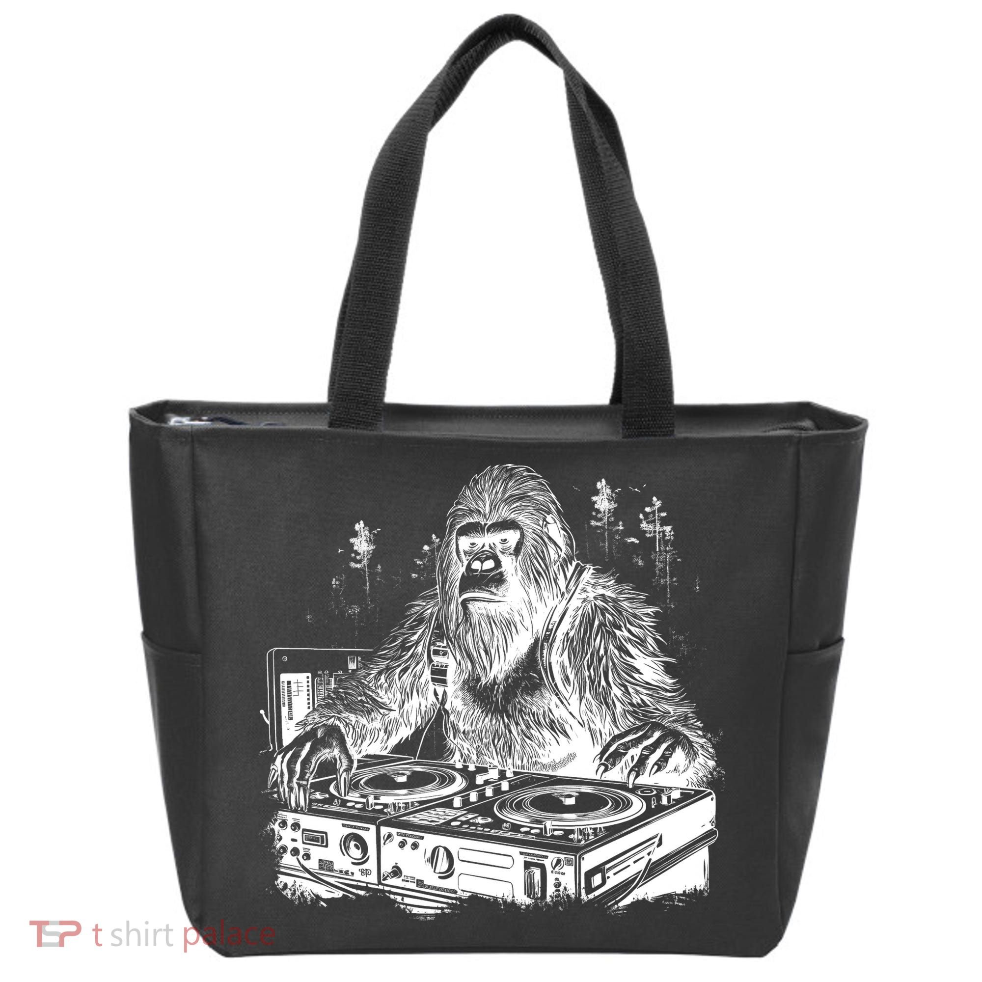 Realistic DJ Bigfoot Tote Bag