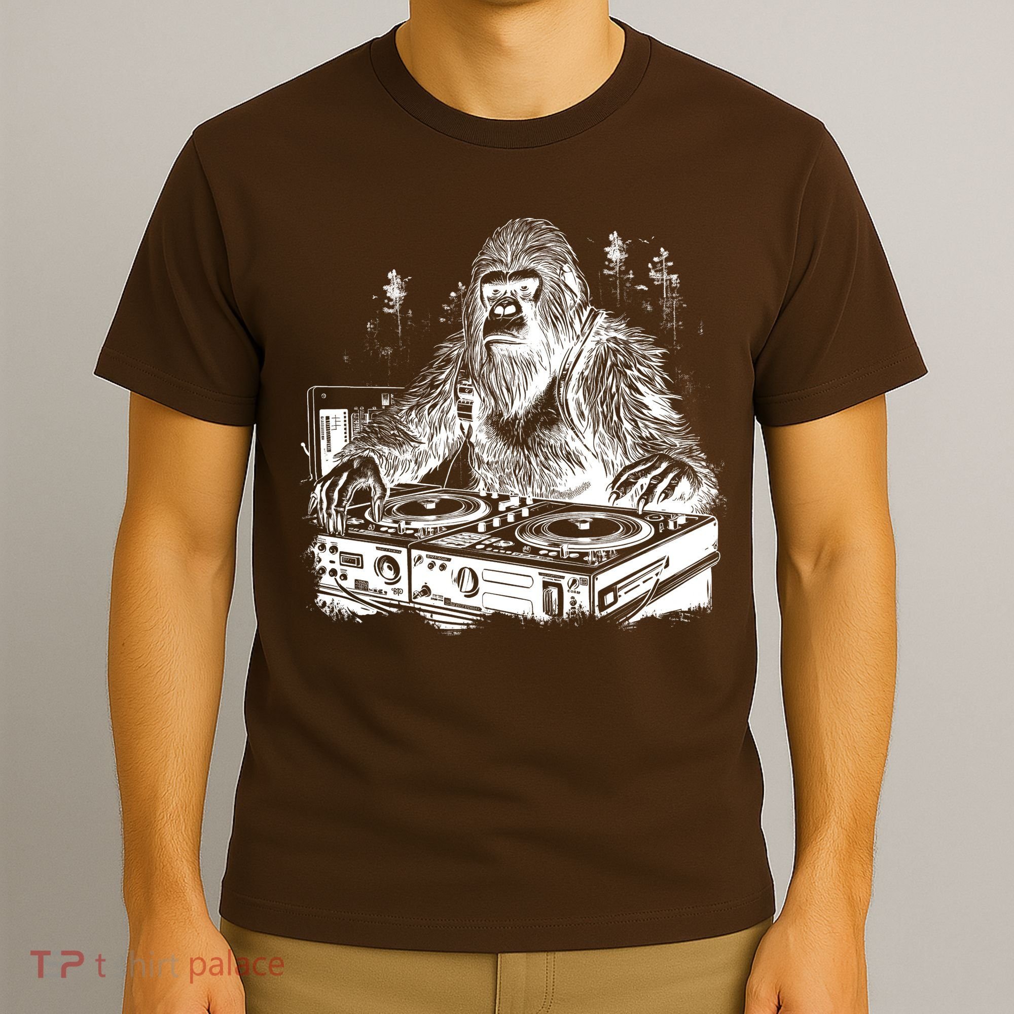 Realistic DJ Bigfoot T-Shirt