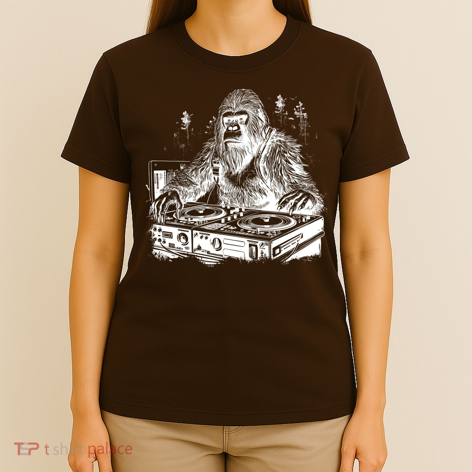Realistic DJ Bigfoot T-Shirt