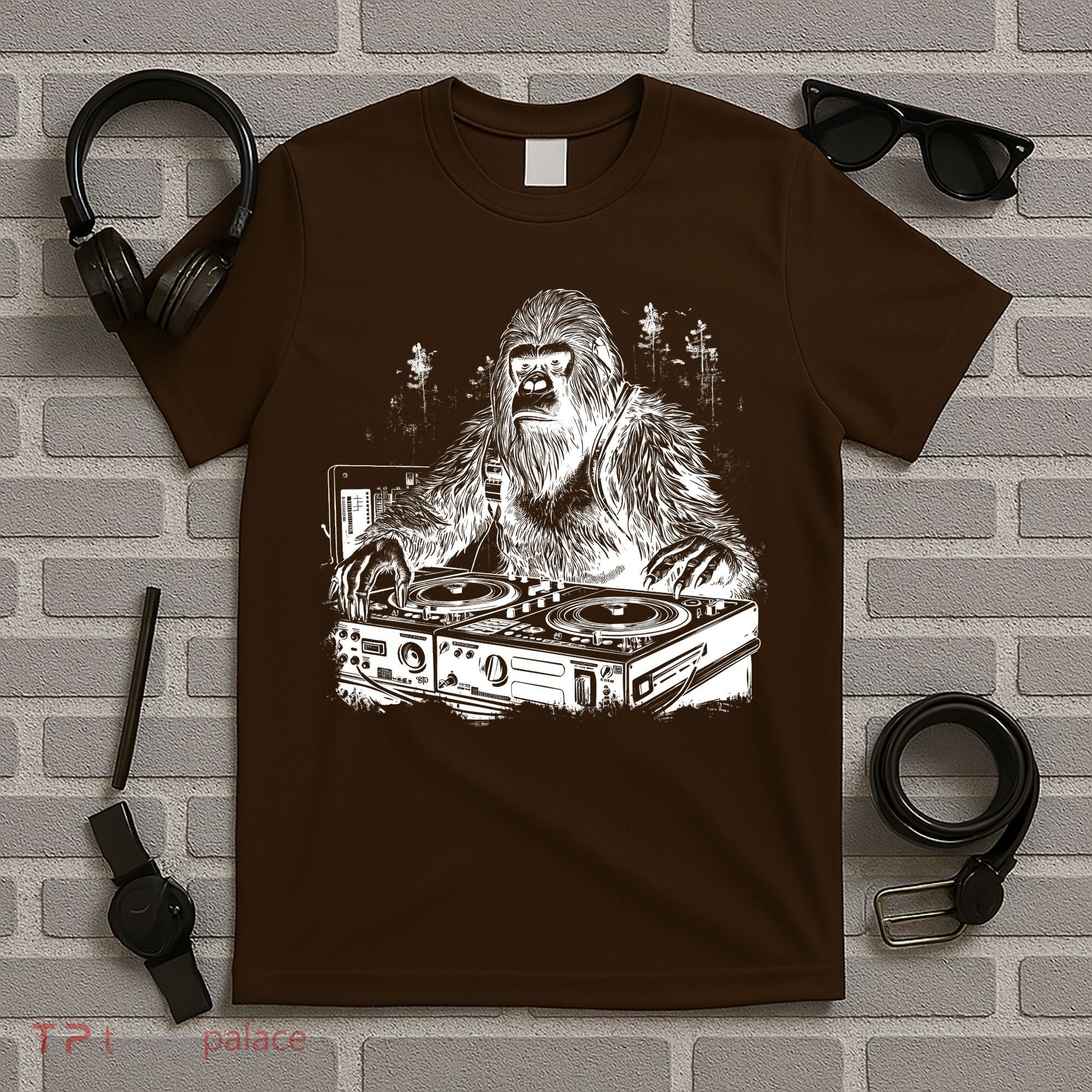 Realistic DJ Bigfoot T-Shirt