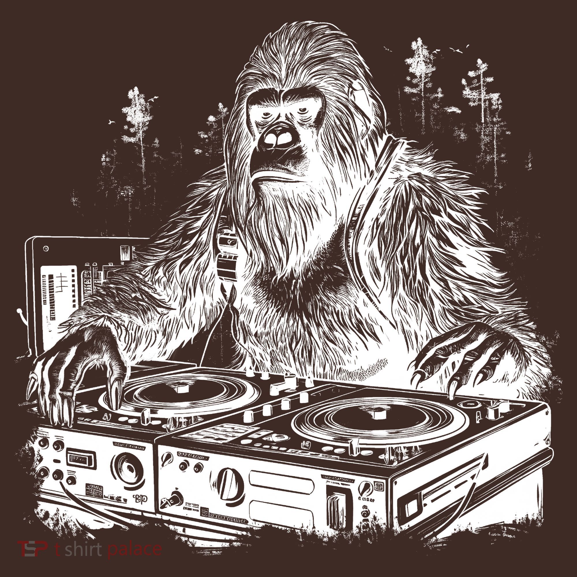 Realistic DJ Bigfoot Coaster