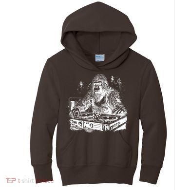 Realistic DJ Bigfoot Kids Hoodie