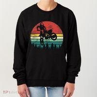 Retro Dirt Bike Motocross Motorcyclist Gift Women's Sweatshirt thumb 0