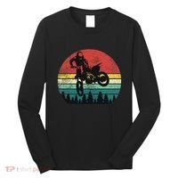 Retro Dirt Bike Motocross Motorcyclist Gift Long Sleeve Shirt thumb 0