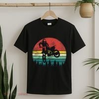 Retro Dirt Bike Motocross Motorcyclist Gift T-Shirt thumb 2