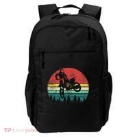 Retro Dirt Bike Motocross Motorcyclist Gift Backpack thumb 0