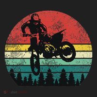 Retro Dirt Bike Motocross Motorcyclist Gift Beanie thumb 2