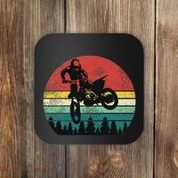 Retro Dirt Bike Motocross Motorcyclist Gift Coaster thumb 0