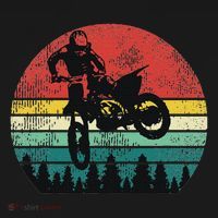 Retro Dirt Bike Motocross Motorcyclist Gift Women's Hoodie thumb 2