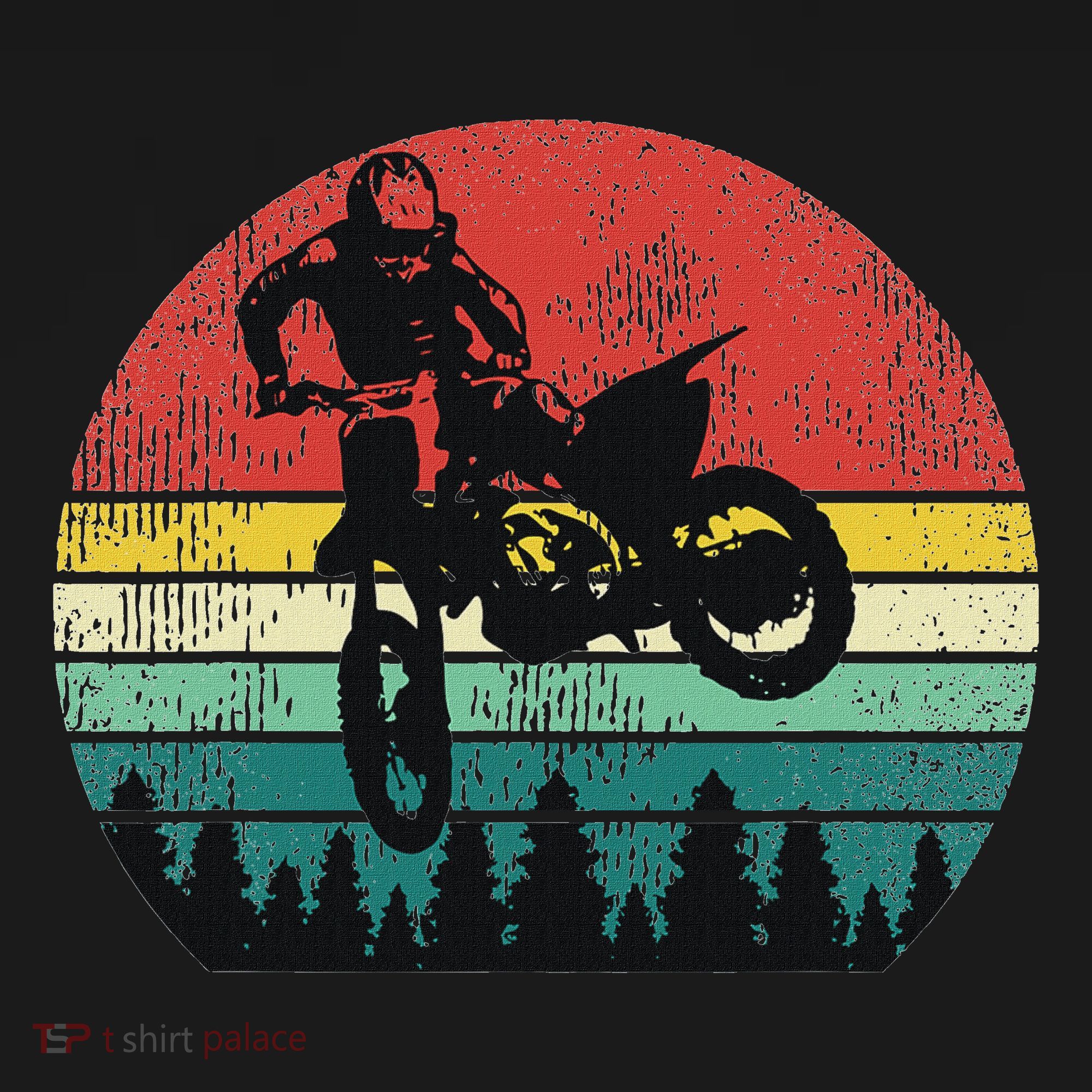 Retro Dirt Bike Motocross Motorcyclist Gift Women's Hoodie