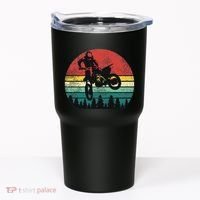 Retro Dirt Bike Motocross Motorcyclist Gift Tumbler thumb 0