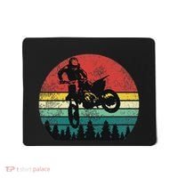 Retro Dirt Bike Motocross Motorcyclist Gift Mousepad thumb 0