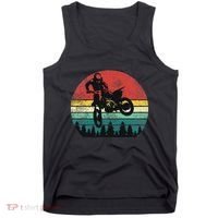 Retro Dirt Bike Motocross Motorcyclist Gift Tank Top thumb 0