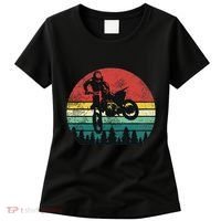 Retro Dirt Bike Motocross Motorcyclist Gift Women's T-Shirt thumb 0