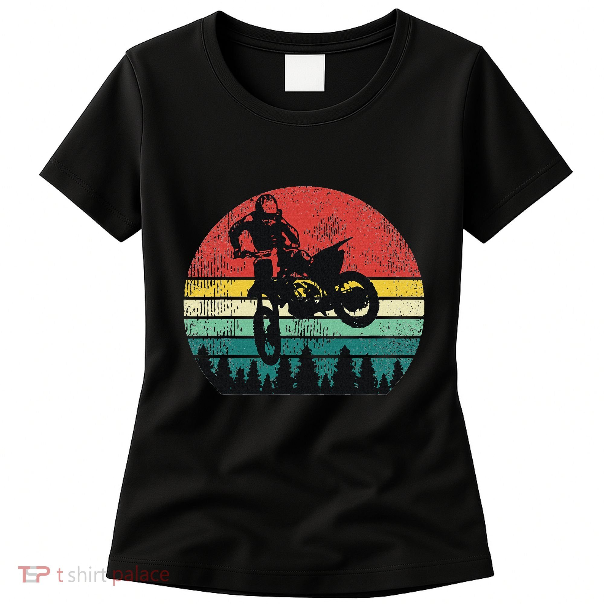 Retro Dirt Bike Motocross Motorcyclist Gift Women's T-Shirt