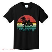 Retro Dirt Bike Motocross Motorcyclist Gift Kids T-Shirt thumb 0