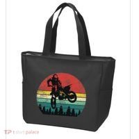 Retro Dirt Bike Motocross Motorcyclist Gift Tote Bag thumb 3