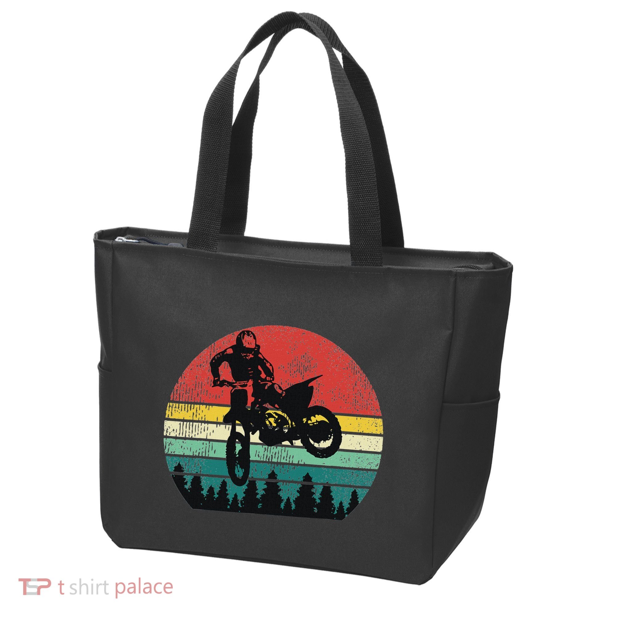 Retro Dirt Bike Motocross Motorcyclist Gift Tote Bag