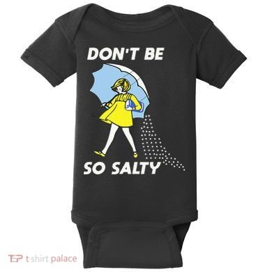 Retro Dont Be So Salty Baby Bodysuit