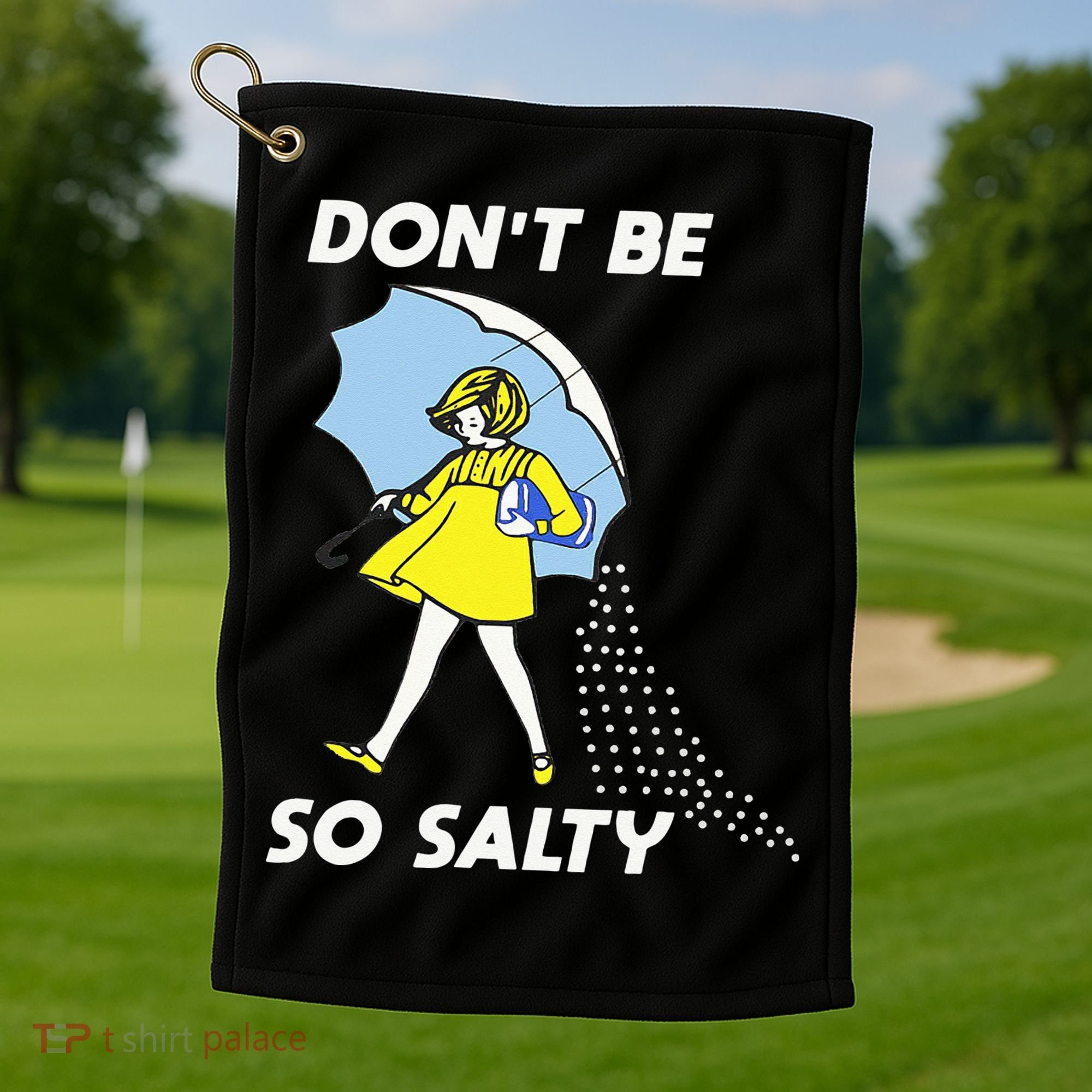 Retro Dont Be So Salty Golf Towel