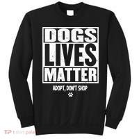 Rescue Dog Cool Gift Mom Dad Dogs Paw Veterinarian Vet Tech Gift Sweatshirt thumb 0