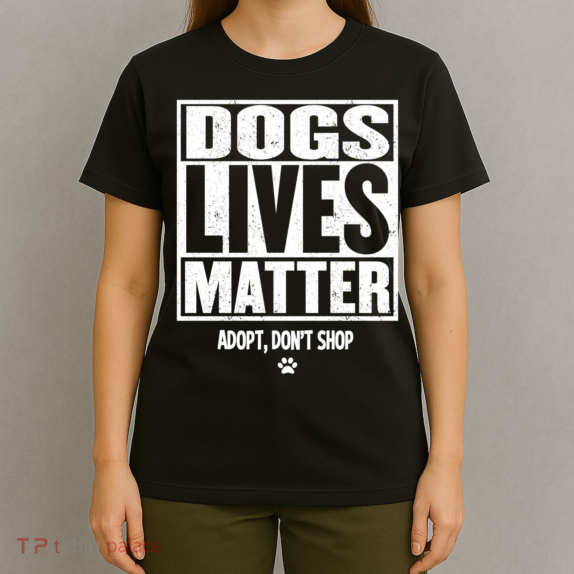 Rescue Dog Cool Gift Mom Dad Dogs Paw Veterinarian Vet Tech Gift T-Shirt