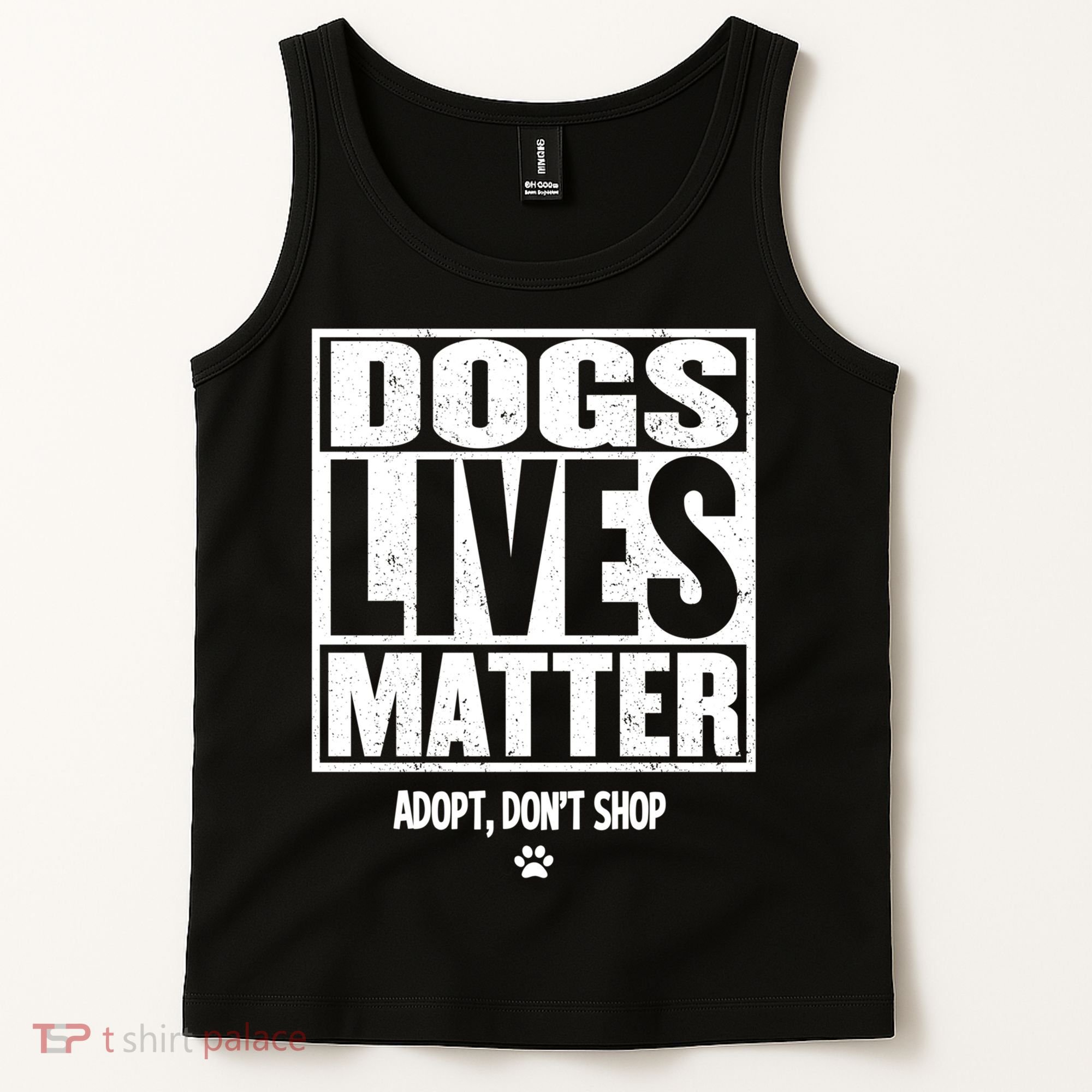 Rescue Dog Cool Gift Mom Dad Dogs Paw Veterinarian Vet Tech Gift Tank Top