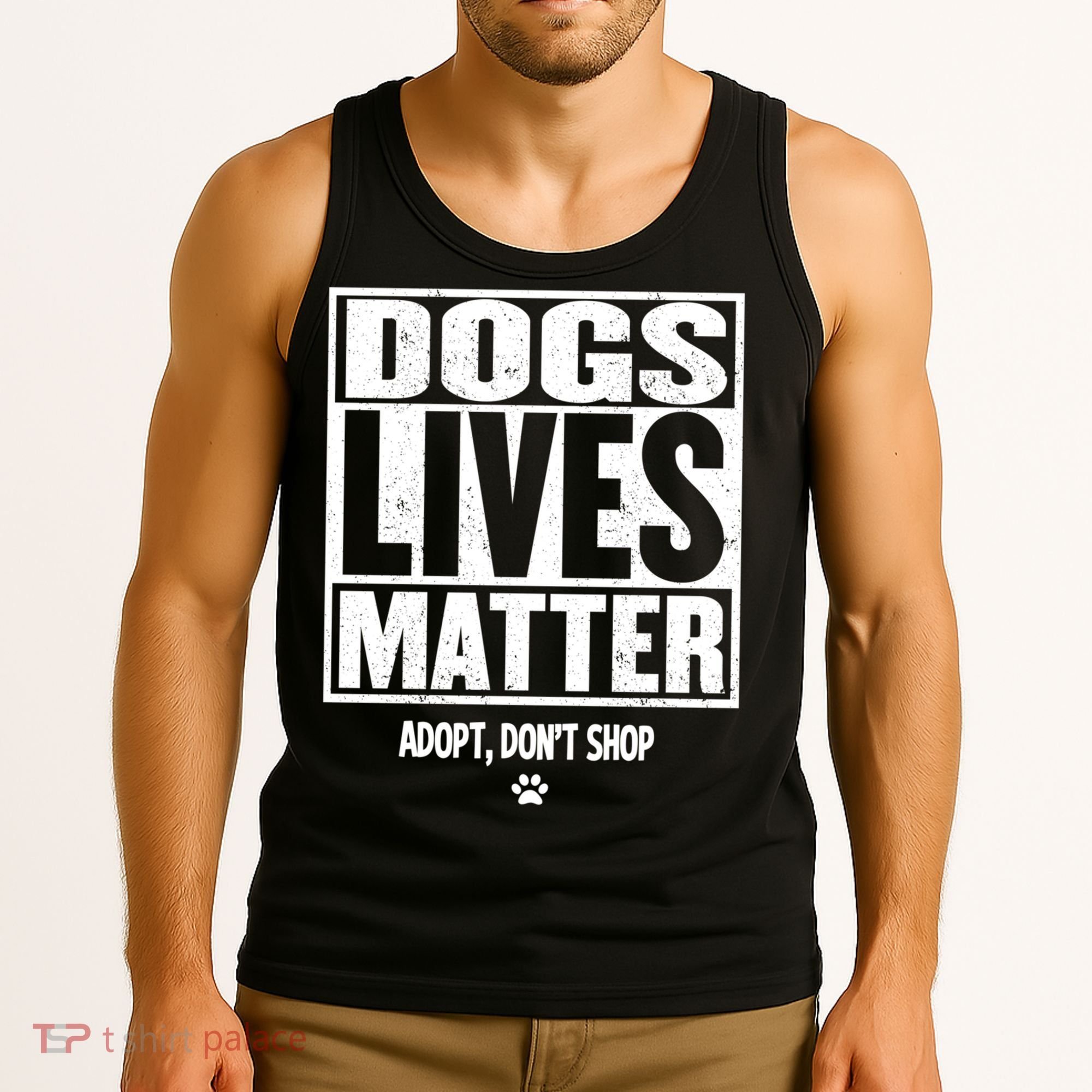 Rescue Dog Cool Gift Mom Dad Dogs Paw Veterinarian Vet Tech Gift Tank Top
