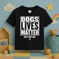 Rescue Dog Cool Gift Mom Dad Dogs Paw Veterinarian Vet Tech Gift Toddler T-Shirt thumb 3
