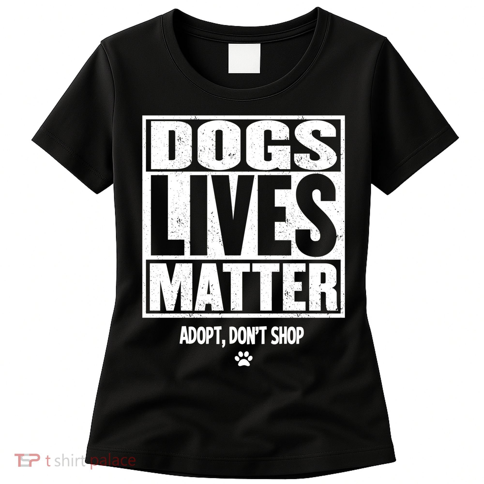 Rescue Dog Cool Gift Mom Dad Dogs Paw Veterinarian Vet Tech Gift Women's T-Shirt