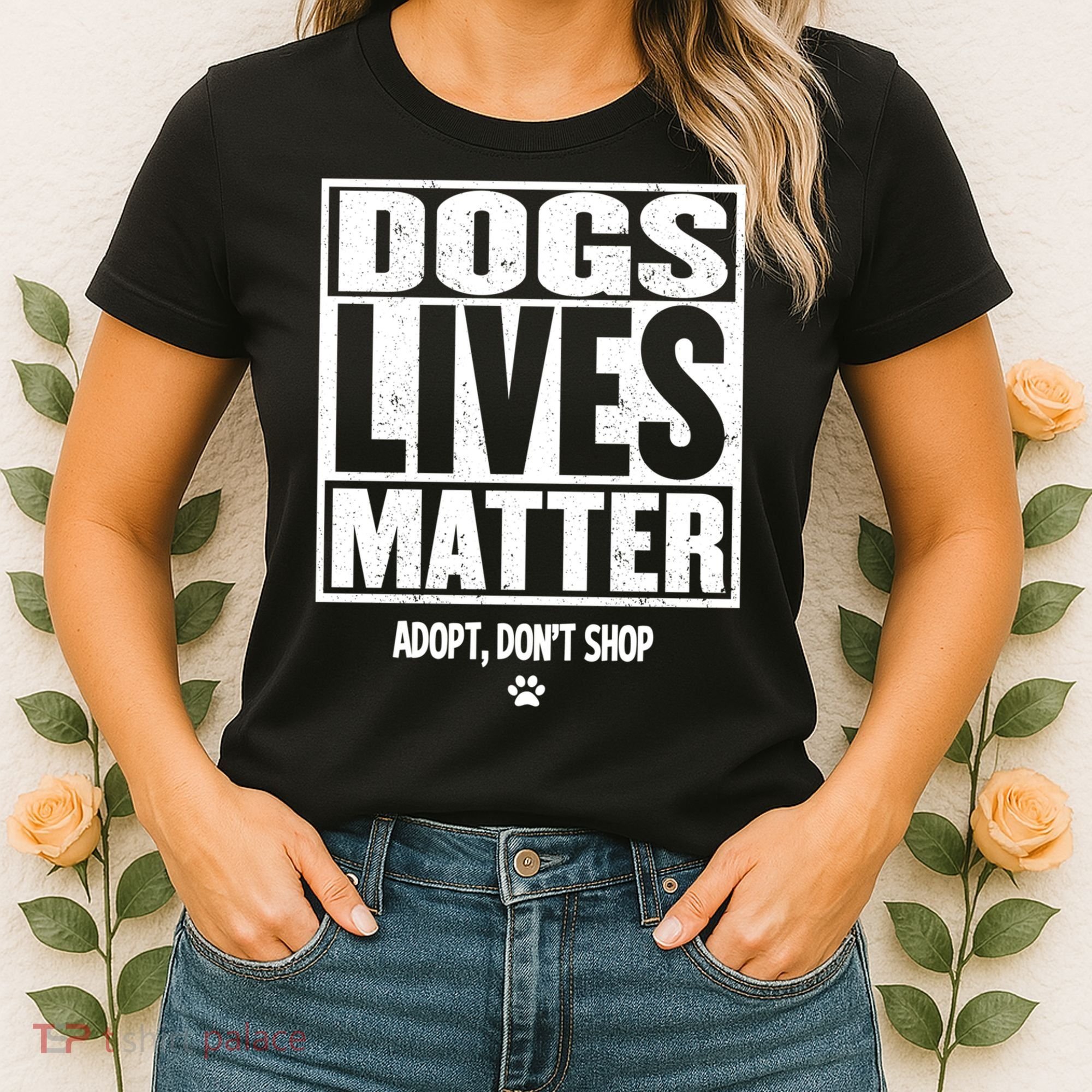 Rescue Dog Cool Gift Mom Dad Dogs Paw Veterinarian Vet Tech Gift Women's T-Shirt