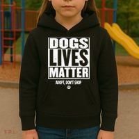 Rescue Dog Cool Gift Mom Dad Dogs Paw Veterinarian Vet Tech Gift Kids Hoodie thumb 3