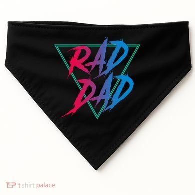 Rad Dad Cute Gift USA-Made Doggie Bandana