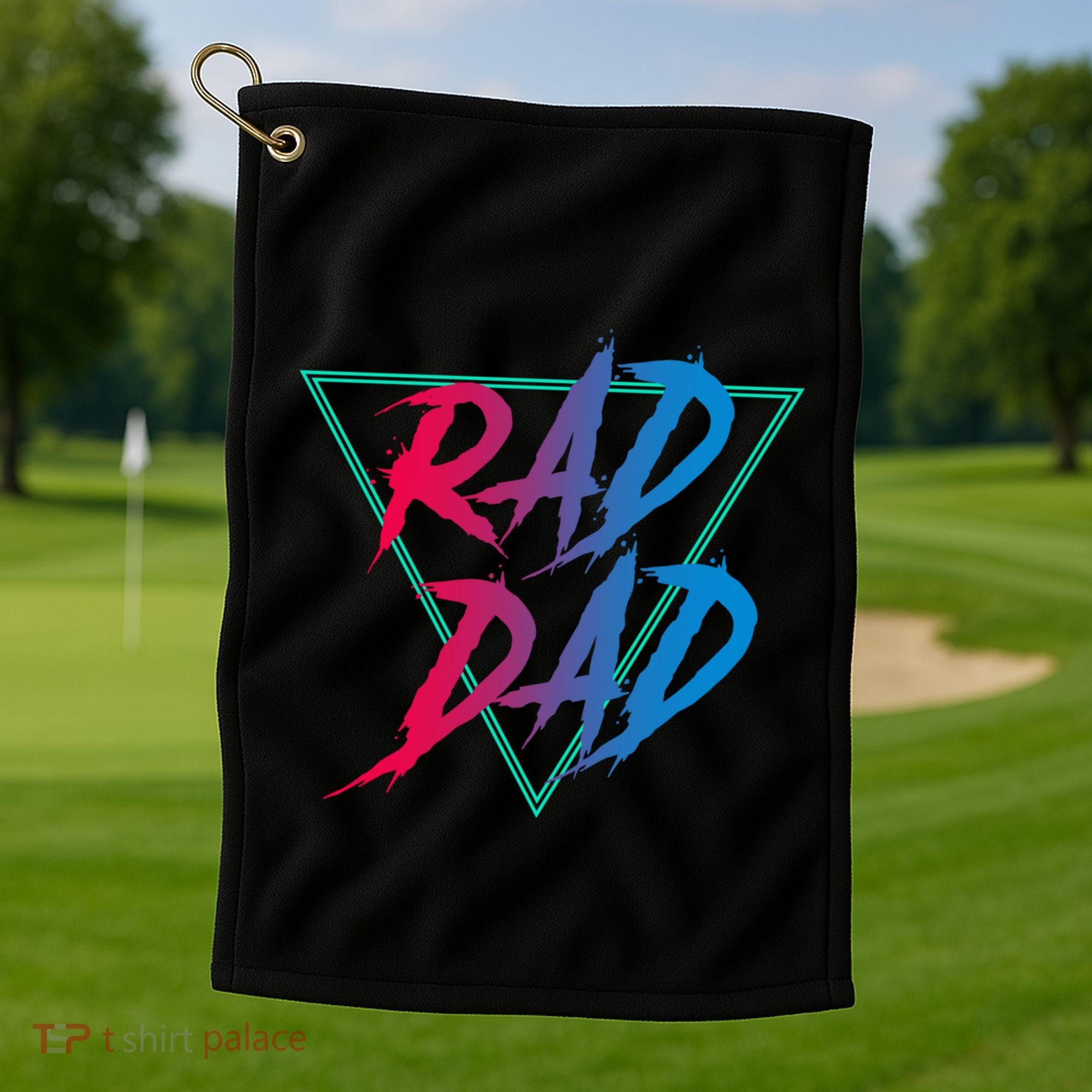 Rad Dad Cute Gift Golf Towel