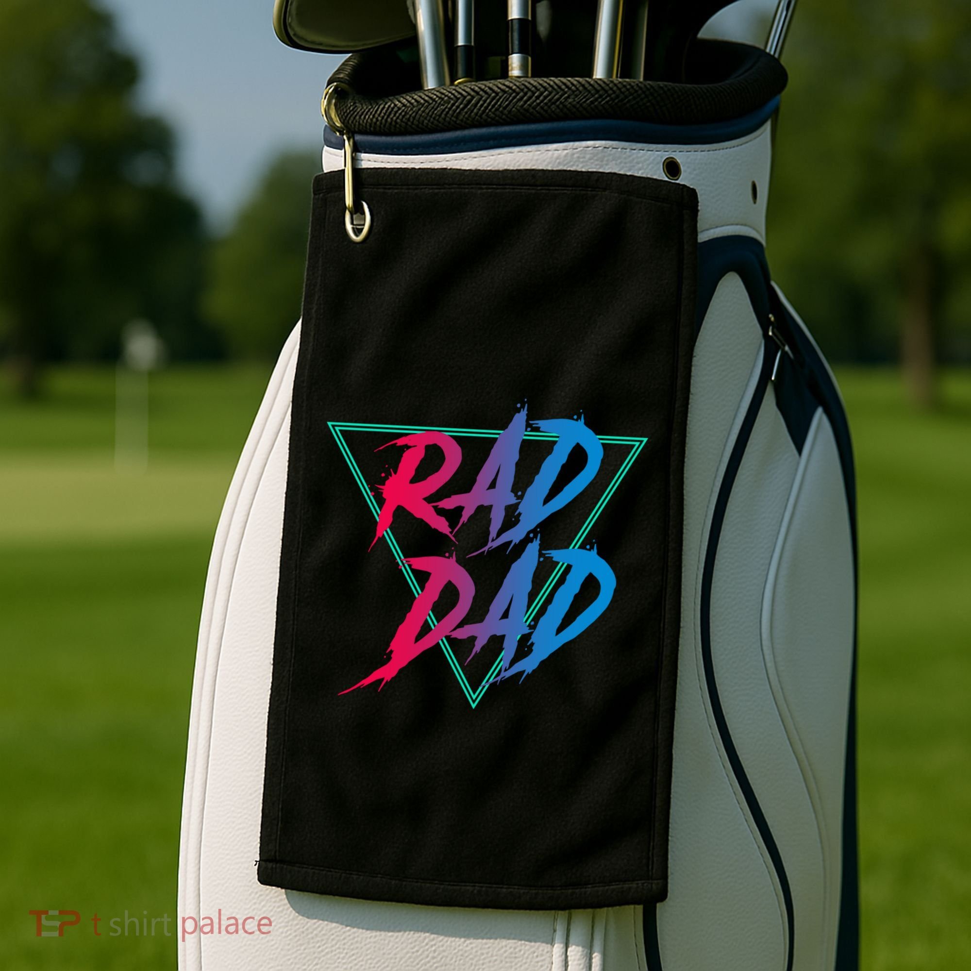 Rad Dad Cute Gift Golf Towel