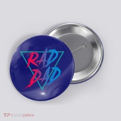 Rad Dad Cute Gift Button
