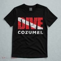 Retro Dive Cozumel Mexico Scuba Diver Vintage Dive Flag T-Shirt thumb 5