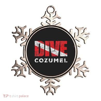 Retro Dive Cozumel Mexico Scuba Diver Vintage Dive Flag Ornament