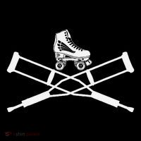 Roller Derby Crutches Roller Skating Funny Accident Coffee Mug thumb 5