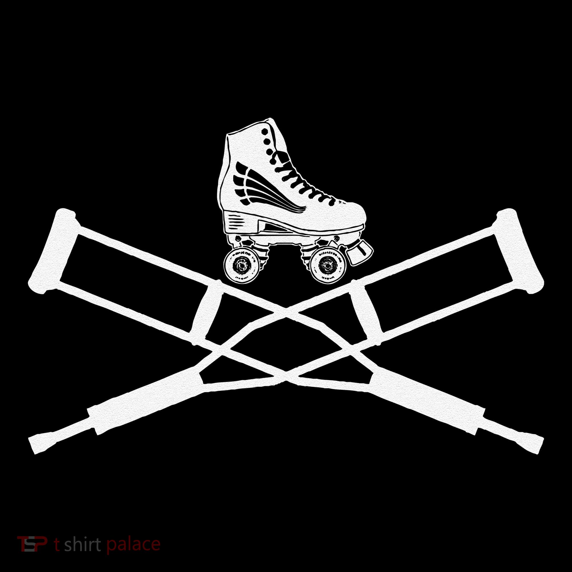 Roller Derby Crutches Roller Skating Funny Accident Coffee Mug